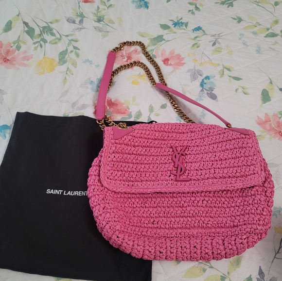 YSL raffia pink bag - Picture 11 of 11